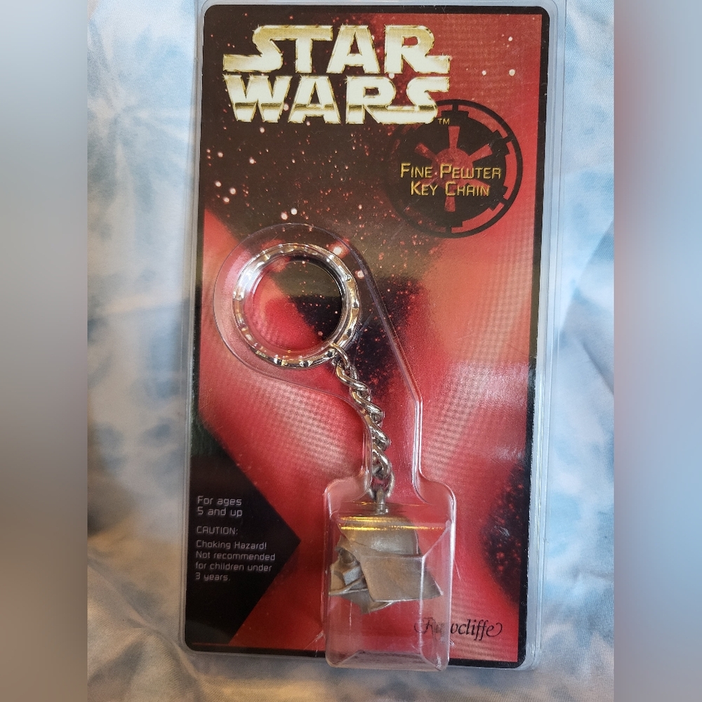Vintage 1997 Star Wars Darth Vader Fine Pewter Key Chain